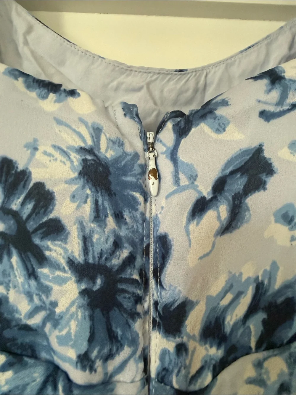 Abercrombie & Fitch Blue and White Floral Maxi Dress